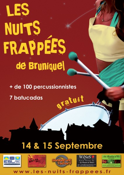 Affiche Les nuits frappées de Bruniquel Edition 2013